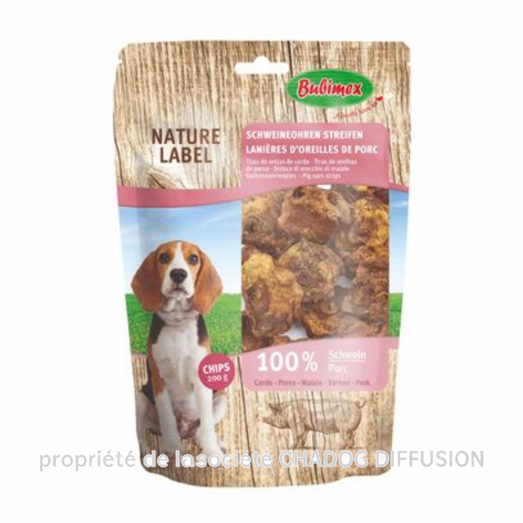 Morceaux d'oreilles de porc 200G